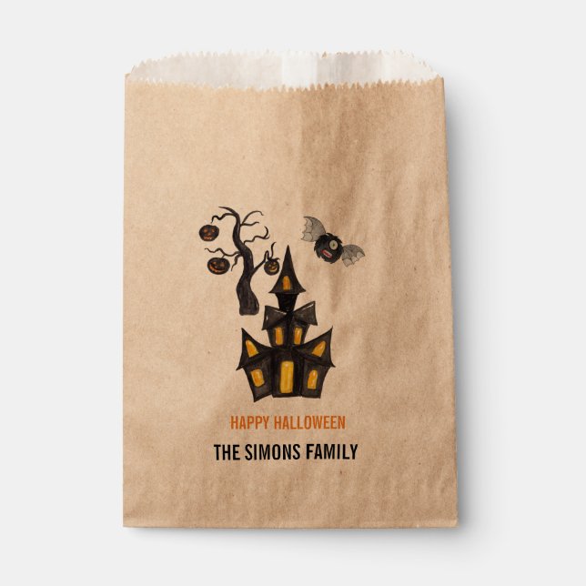 Sacolinha Halloween Candy Bag Favor Treat Bag (Frente)