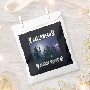 Sacolinha Halloween da bruxa-bruxa assombrada