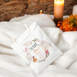 Sacolinha Halloween Fantasma obrigado chá de fraldas bonito 