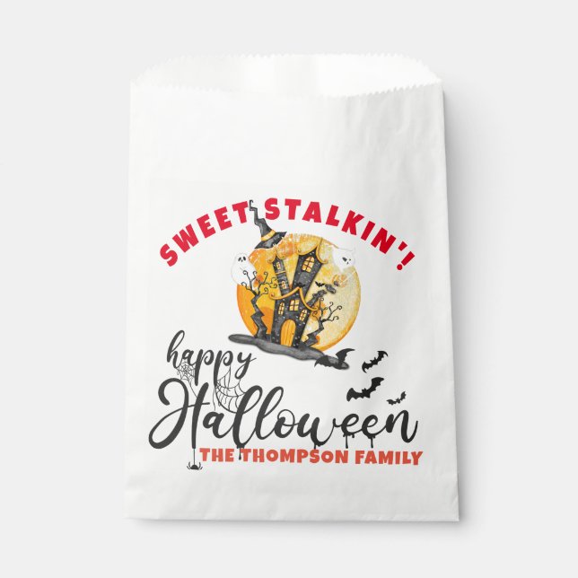 Sacolinha Halloween Ghost Sweet Stalking Trick Goodies (Frente)