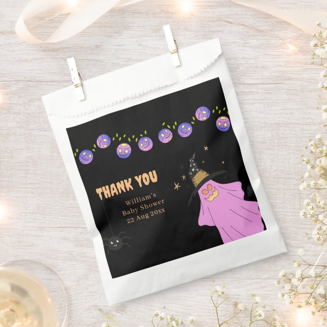 Sacolinha Halloween Gradient Ghost Skull Garland (Cortado)