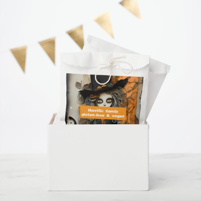Sacolinha Halloween Horrific Candy sem glúten e vegan (Festa)
