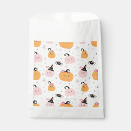 Sacolinha Halloween Pumpkins e Aranhas favorecem Bag