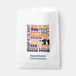 Sacolinha Halloween Sayings Goodie Bag