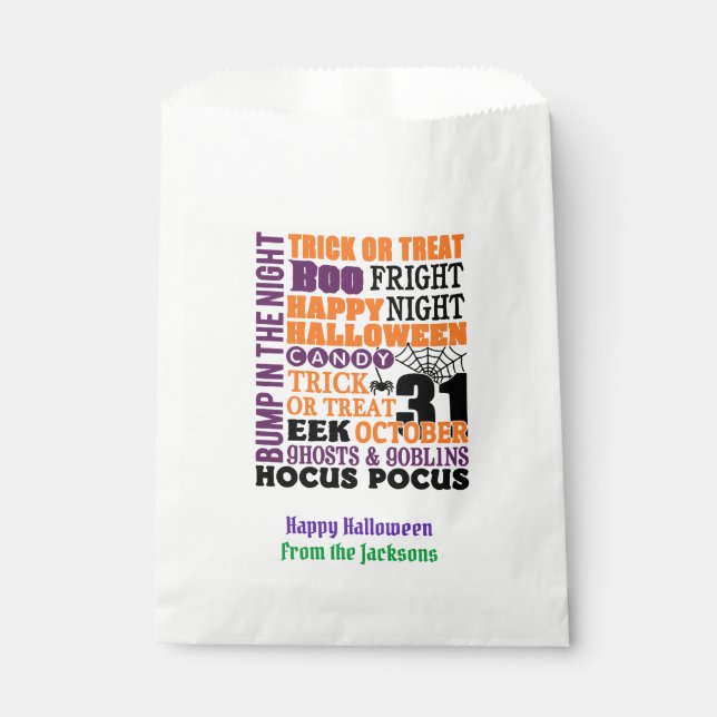 Sacolinha Halloween Sayings Goodie Bag (Frente)
