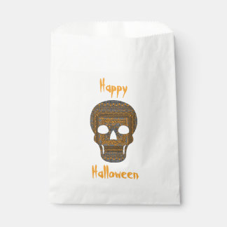 Sacolinha Halloween Skull Favor Bag