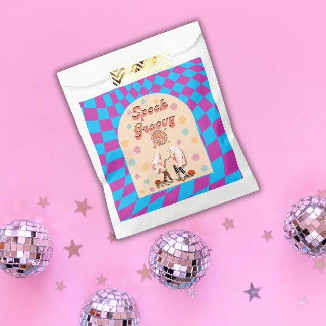 Sacolinha Halloween Spooky Groovy Party Favor Bolsas (Criador carregado)