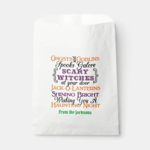 Sacolinha Halloween Typografia Goodie Bag - Halloween Dizend