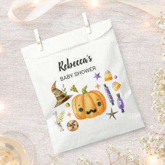 Sacolinha Halloween Um Pequeno Chá de fraldas De Abóbora