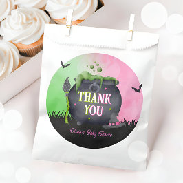 Sacolinha Halloween Witch Baby Shower Pink Favor Bags
