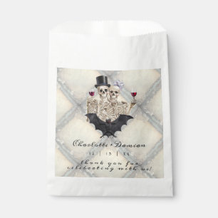 Sacolinha Hallowen Gothic Skulls Tarot O Casamento Dos Amant