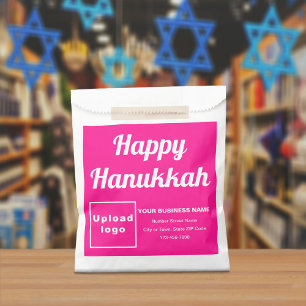 Sacolinha Hanukkah Business Background Paper Bag Rosa