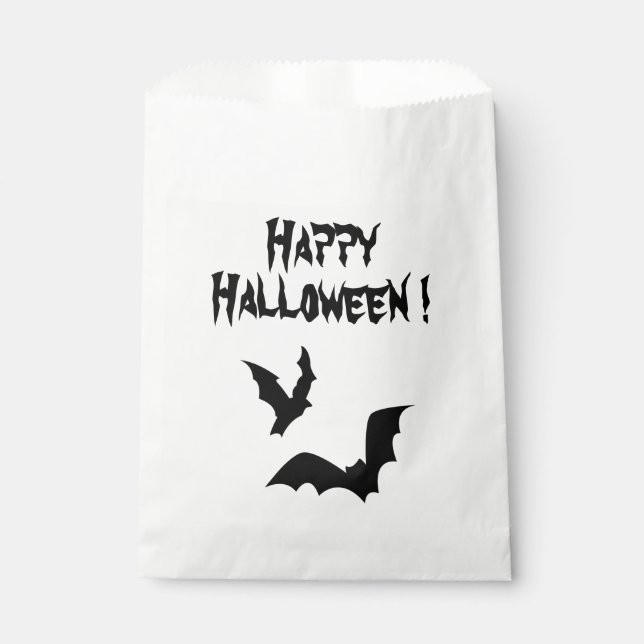 Sacolinha Happy Halloween Bats Favor Bag (Frente)
