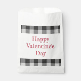 Sacolinha Happy Valentine’s Day Buffalo Plaid Classroom Boy