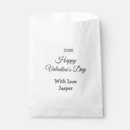 Sacolinha Happy Valentine's day name love simple year stylis