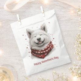 Sacolinha Happy Valentines Day Samoyed Dog