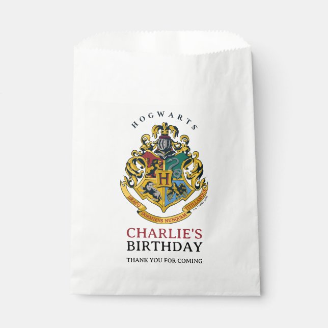 Sacolinha Harry Potter Hogwarts Crest Birthday (Frente)