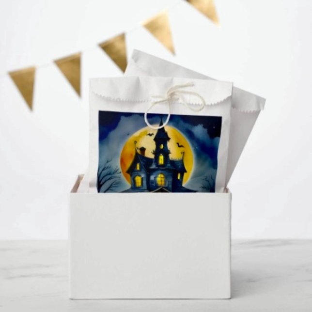 Sacolinha Haunted Hollow & Lua (Favor Bag Dimensions: 5.75”x8” sold in sets of 50. 
)
