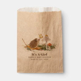 Sacolinha Hedgehog Butterfly Chá de fraldas-madeira