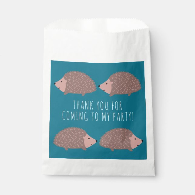 Sacolinha Hedgehog Woodland Obrigado (Frente)