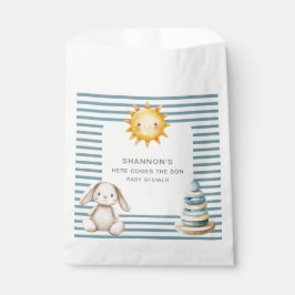 Sacolinha Here Comes The Son Bunny Baby Shower Favor Bags