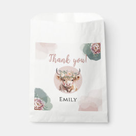 Sacolinha Highland Cow Birthday Favor Bags Girl Party
