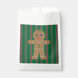 Sacolinha Homem de Gingerpão de Natal divertido e Rico