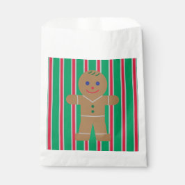 Sacolinha Homem de Gingerpão de Natal divertido e Rico