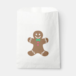 Sacolinha Homem-Pão-Gingerido com Botão Verde e Rosa