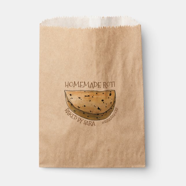 Sacolinha Homemade Roti Indian Chapati Bread by (Frente)