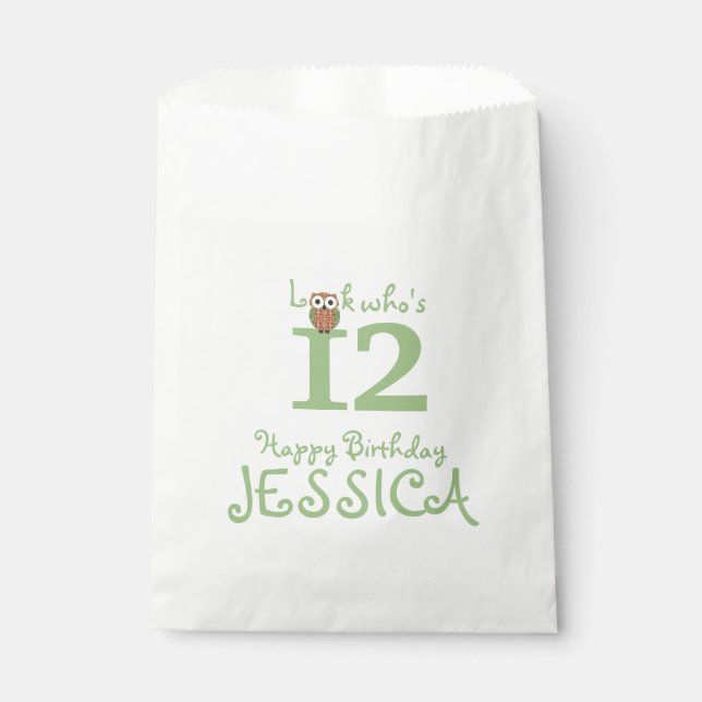 Sacolinha Hoot Owl Happy Birthday (Frente)