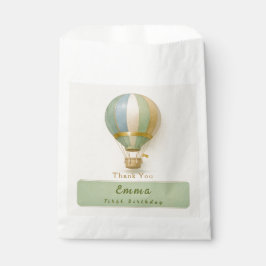 Sacolinha Hot Air Balloon First Birthday Thank You Favor Bag