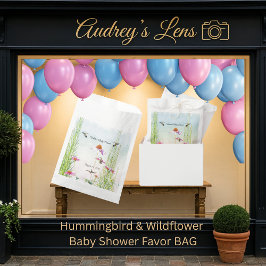 Sacolinha Hummingbird & Wildflower Baby Shower