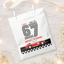 Sacolinha I Was 6 Now I'm 7 Race Car Boy Birthday Party