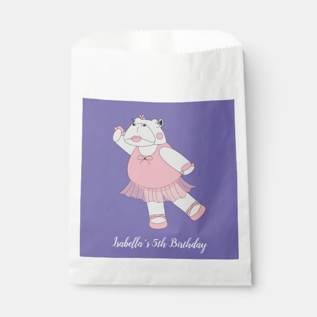 Sacolinha ilusima Ballerina Hippo Purple (Frente)