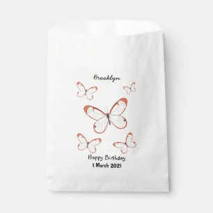 Sacolinha Ilustração de desenho animado da borboleta