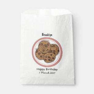 Sacolinha Ilustração de desenho animado de cookie com gotas