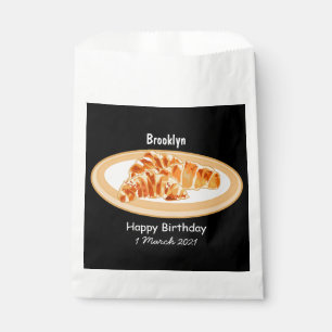 Sacolinha Ilustração de desenho animado de croissant