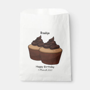 Sacolinha ilustração de desenho animado de cupcake