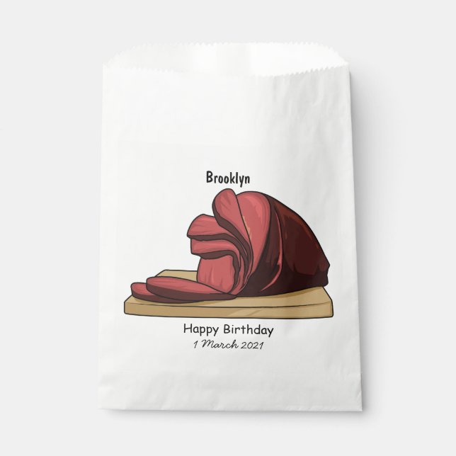 Sacolinha Ilustração de desenho animado de Ham (Frente)