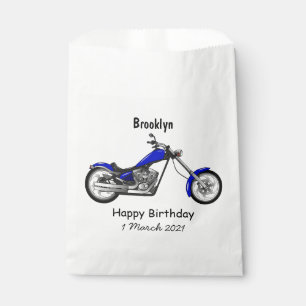Sacolinha Ilustração de desenho animado de motocicleta Chopp
