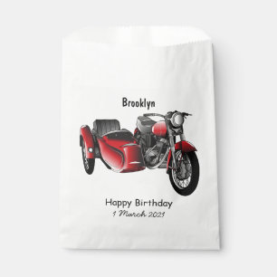 Sacolinha Ilustração de desenho animado de motociclo Sidecar