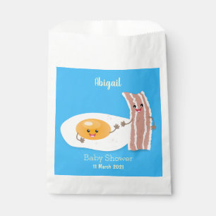 Sacolinha Ilustração de desenho animado de ovo e bacon em