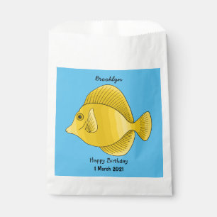 Sacolinha Ilustração de desenho animado de peixe dançado ama