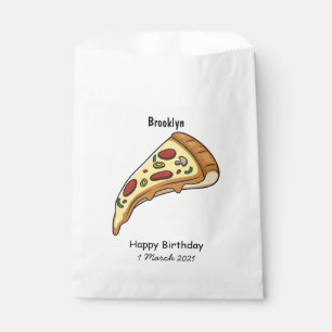 Sacolinha Ilustração de desenho animado de pizza