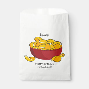 Sacolinha Ilustração de desenho animado em chip de batata