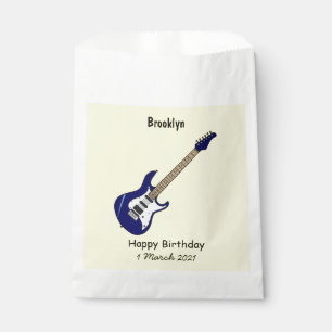 Sacolinha Ilustração de desenho de guitarra elétrica