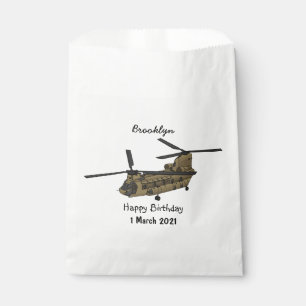 Sacolinha Ilustração de helicóptero militar Chinook