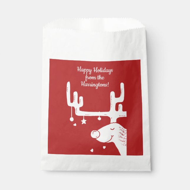 Sacolinha Ilustração de renderização texto personalizado a f (Frente)