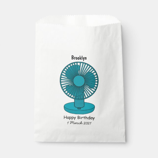 Sacolinha Ilustração do desenho do ventilador (Frente)